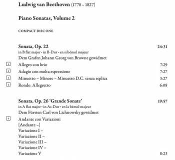 3CD Ludwig van Beethoven: Piano Sonatas 2