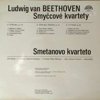 2LP Ludwig van Beethoven: Smyčcové Kvartety Op. Č. 74, 95 A 127 (2xLP)
