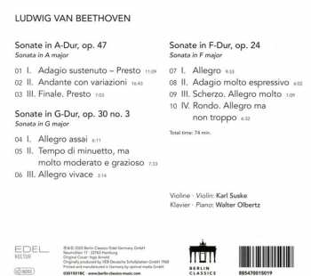 CD Ludwig van Beethoven: Sonate Für Klavier Und Violine A-dur Op. 47; Sonate Für Klavier Und Violine G-dur Op. 30 Nr. 3