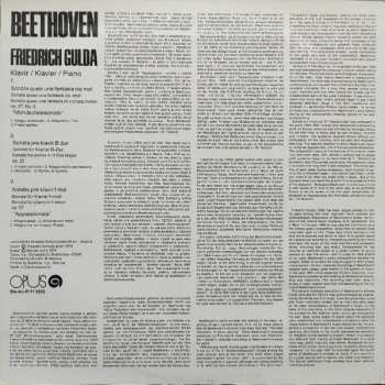 LP Ludwig van Beethoven: Sonate Nr. 14 Cis-moll Op. Op. 27,2, Sonate Nr. 11 B-dur Op. 22, Sonate Nr. 23 F-moll, Op. 57 (75 2)