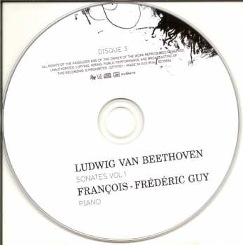 3CD/Set di cofanetti Ludwig van Beethoven: Sonates Vol.1
