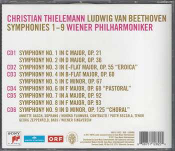 6CD/Set di cofanetti Ludwig van Beethoven: Symphonies