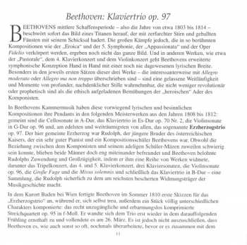 CD Ludwig van Beethoven: The Complete Music For Piano Trio, Vol. 2 • Piano Trio In B Flat, Opus 97 ‘Archduke’; Allegretto In E Flat, Hess 48; Kakadu Variations, Opus 121a