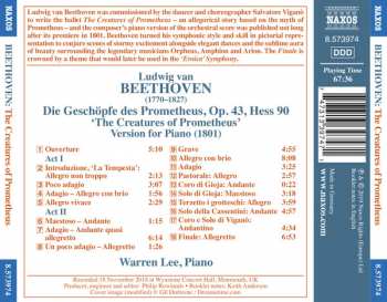CD Ludwig van Beethoven: The Creatures Of Prometheus - Version For Piano