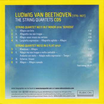 8CD/Set di cofanetti Ludwig van Beethoven: The String Quartets (Live From Suntory Hall, Tokyo)