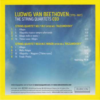 8CD/Set di cofanetti Ludwig van Beethoven: The String Quartets (Live From Suntory Hall, Tokyo)
