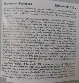 CD Ludwig van Beethoven: Symphony No. 1 / Symphony No. 2
