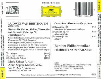 CD Ludwig van Beethoven: Tripelkonzert • Triple Concerto / Ouvertüren: Egmont • Coriolan • Fidelio