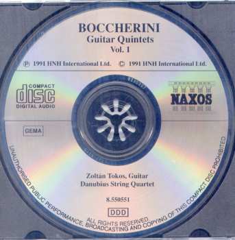 CD Luigi Boccherini: Guitar Quintets Vol. 1