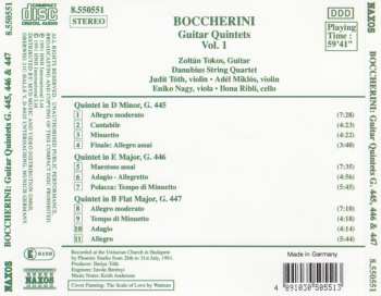 CD Luigi Boccherini: Guitar Quintets Vol. 1