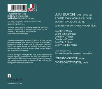 CD Giorgio Bottiglioni: 6 Duetts, Op. 5