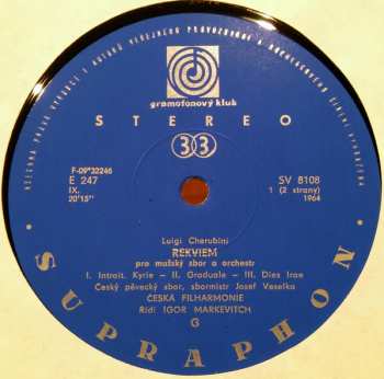 LP The Czech Philharmonic Orchestra: Rekviem (MONO)