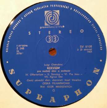 LP The Czech Philharmonic Orchestra: Rekviem (MONO)