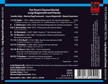 CD Luigi Magistrelli: Pot Pourri Clarinet Recital