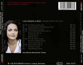 CD Luise Adolpha Le Beau: Complete Works For Piano