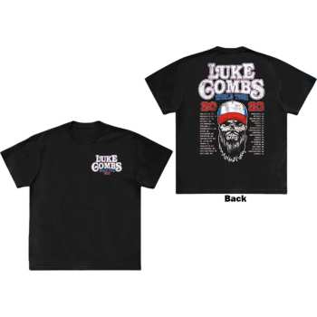 Merce Luke Combs: Luke Combs Unisex T-shirt: Tour '23 Skull (back Print & Ex-tour) (small) S