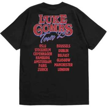 Merce Luke Combs: Luke Combs Unisex T-shirt: Tour '23 Smashing Beer (back Print & Ex-tour) (small) S