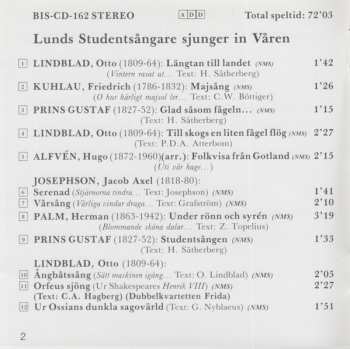 CD Lunds Studentsångare: Lunds Studentsångare Sjunger In Våren