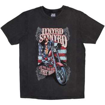 Merce Lynyrd Skynyrd: Lynyrd Skynyrd Unisex Stone Wash T-shirt: Ride Free (small) S