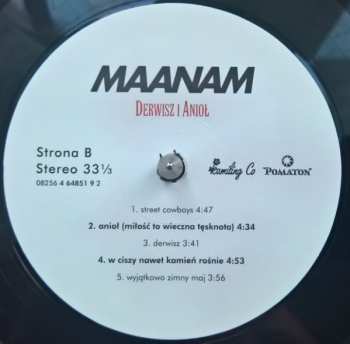 LP Maanam: Derwisz I Anioł