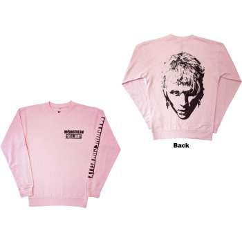 Merce Machine Gun Kelly: Machine Gun Kelly Unisex Sweatshirt: Pink Face (back & Sleeve Print) (medium) M