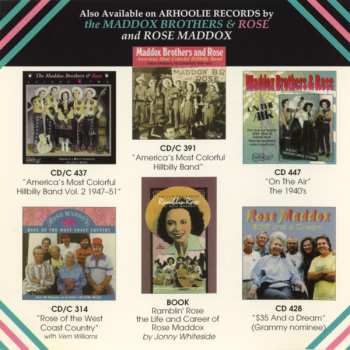 CD Maddox Brothers and Rose: Live - On the Radio