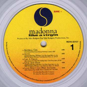 LP Madonna: Like A Virgin CLR | LTD