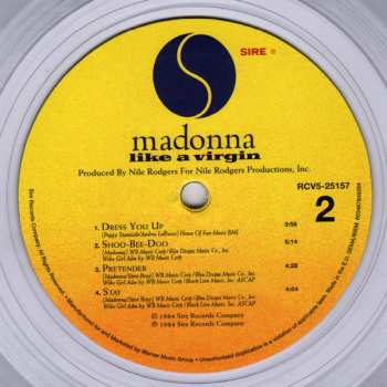 LP Madonna: Like A Virgin CLR | LTD