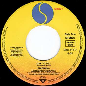 SP Madonna: Live To Tell