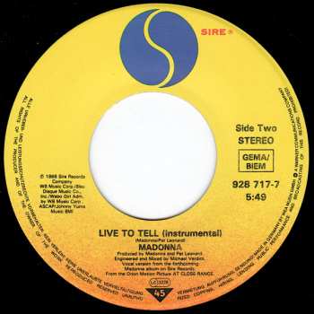 SP Madonna: Live To Tell