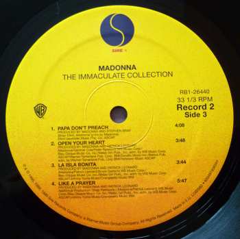 2LP Madonna: The Immaculate Collection