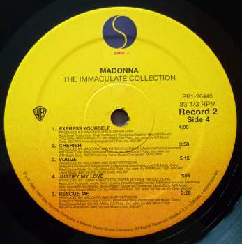 2LP Madonna: The Immaculate Collection