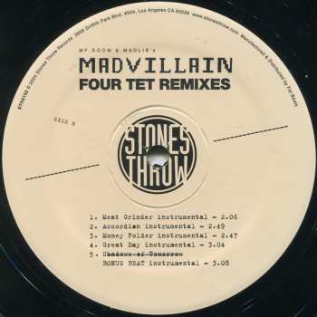 EP Madvillain: Four Tet Remixes