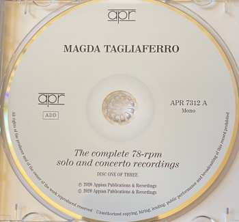 3CD/Set di cofanetti Magda Tagliaferro: The Complete 78-rpm Solo And Concerto Recordings