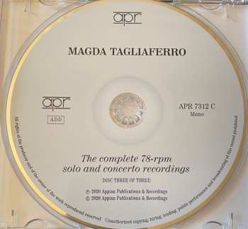 3CD/Set di cofanetti Magda Tagliaferro: The Complete 78-rpm Solo And Concerto Recordings