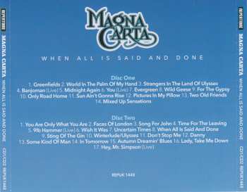 3CD/DVD/Set di cofanetti Magna Carta: When All Is Said And Done