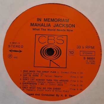 5LP/Set di cofanetti Mahalia Jackson: In Memoriam (5xLP + BOX + INSERT) (JINÉ ŠTÍTKY)