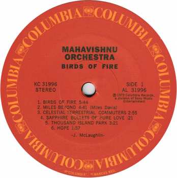 LP Mahavishnu Orchestra: Birds Of Fire