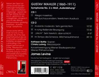 2CD Wiener Philharmoniker: Symphonie No. 2 "Auferstehung"