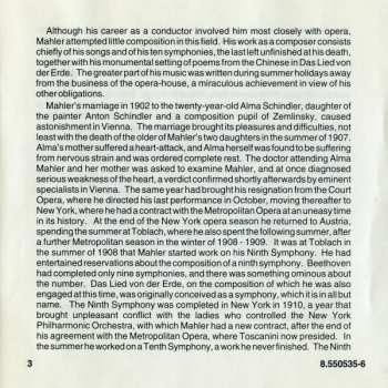 2CD Gustav Mahler: Symphony No. 9