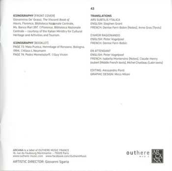 3CD/Set di cofanetti Pedro Memelsdorff: Vertù Contra Furore (Musical Languages In Late Medieval Italy 1380-1420)
