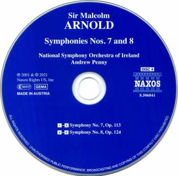6CD/Set di cofanetti Malcolm Arnold: Complete Symphonies And Dances