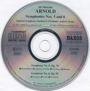 CD Malcolm Arnold: Symphonies Nos. 5 And 6