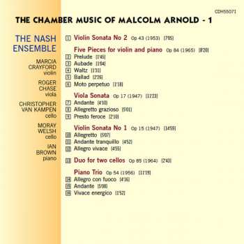 CD Malcolm Arnold: The Chamber Music Of Malcolm Arnold - 1