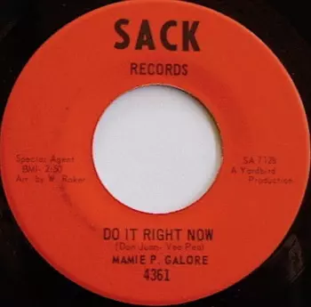 Mamie Galore: Do It Right Now / No Right To Cry