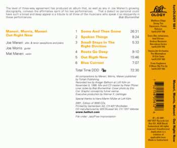 CD Mat Maneri: Out Right Now