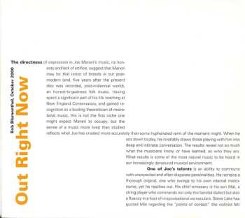CD Mat Maneri: Out Right Now