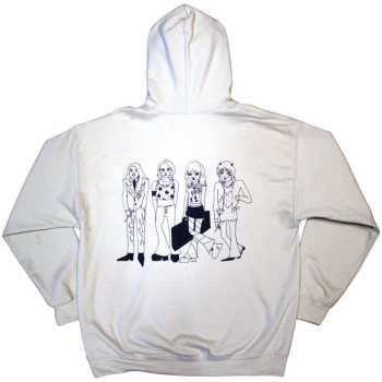 Merce Måneskin: Maneskin Unisex Pullover Hoodie: Pocket Logo & Mini Doodles (back Print & Ex-tour) (xx-large) XXL