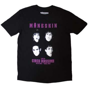 Merch Måneskin: Maglietta Live At Circo Massimo 2022 Faces