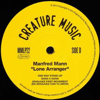 2LP Manfred Mann: Lone Arranger
